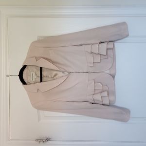 BANANA REPUBLIC FACTORY Blush Pink Ruffle Blazer